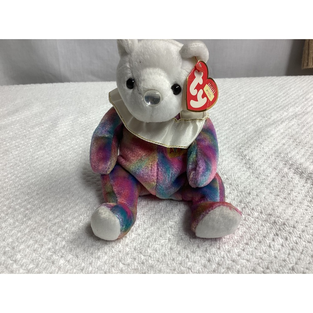 Ty Beanie Baby April Birthday Bear Plush Diamond Nose Collectible‎ Toy